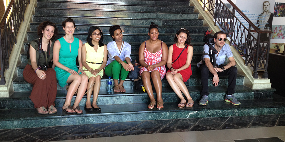 MSJ Students outside the Managua National Museum.